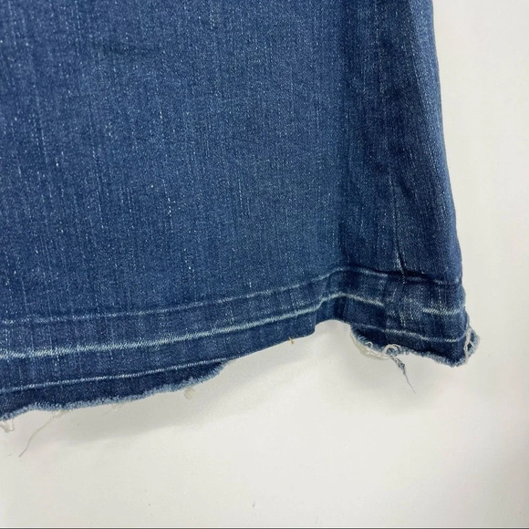 Anthropologie Current Elliot bell bottoms raw hem jeans 26 boho hippie - Picture 4 of 7